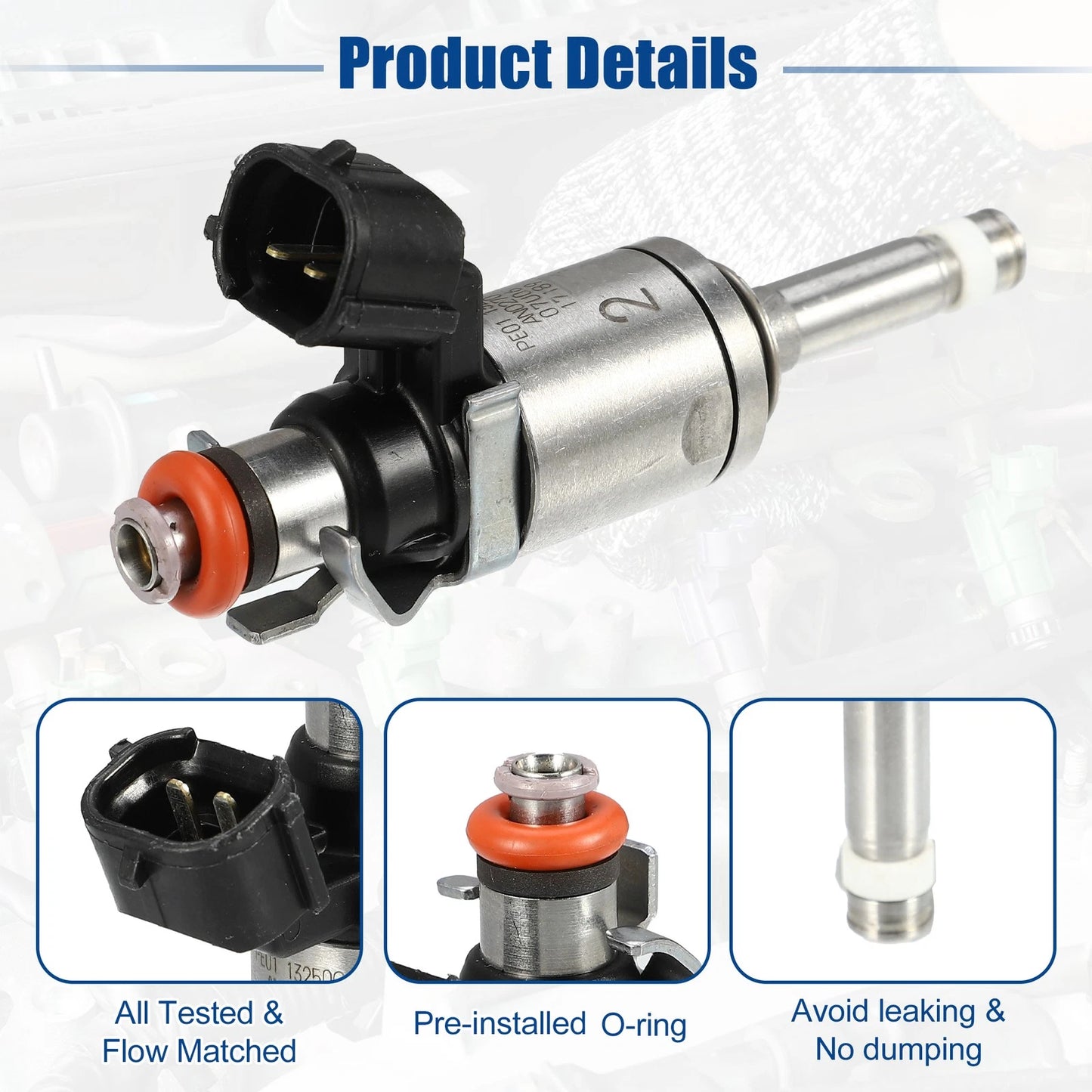 Fuel Injector Nozzle for Mazda 3 2.0L (2012–2018) PE0113250B