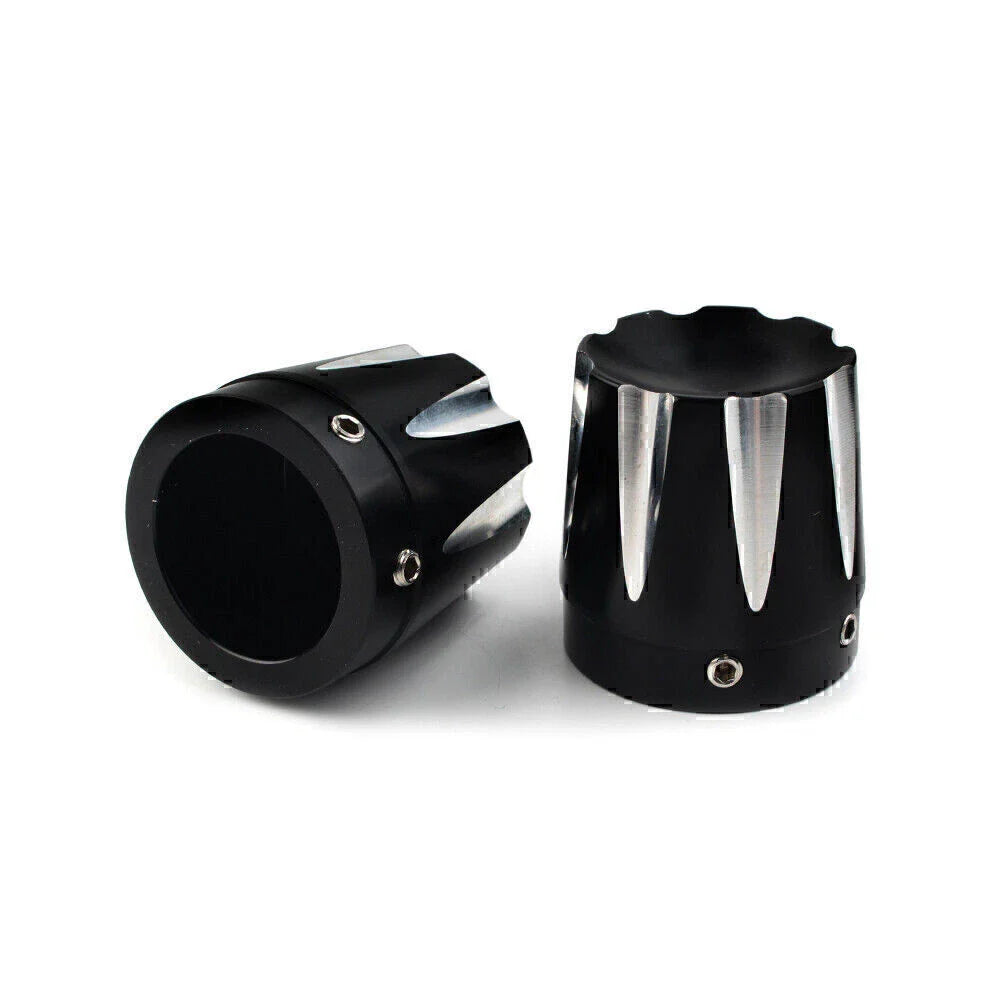 Front Axle Nut Covers for Harley Dyna, Fatboy, Electra, Street Glide, Road King (2006-2023)