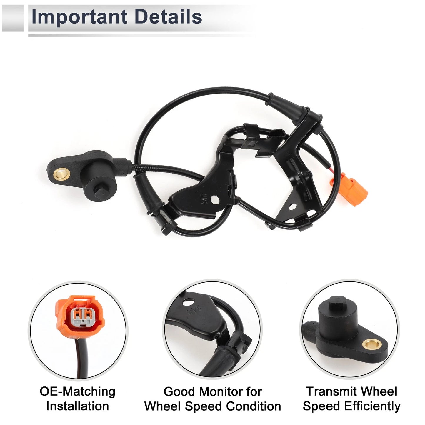 ABS Wheel Speed Sensor No. 57450S6DE01 for Honda Civic