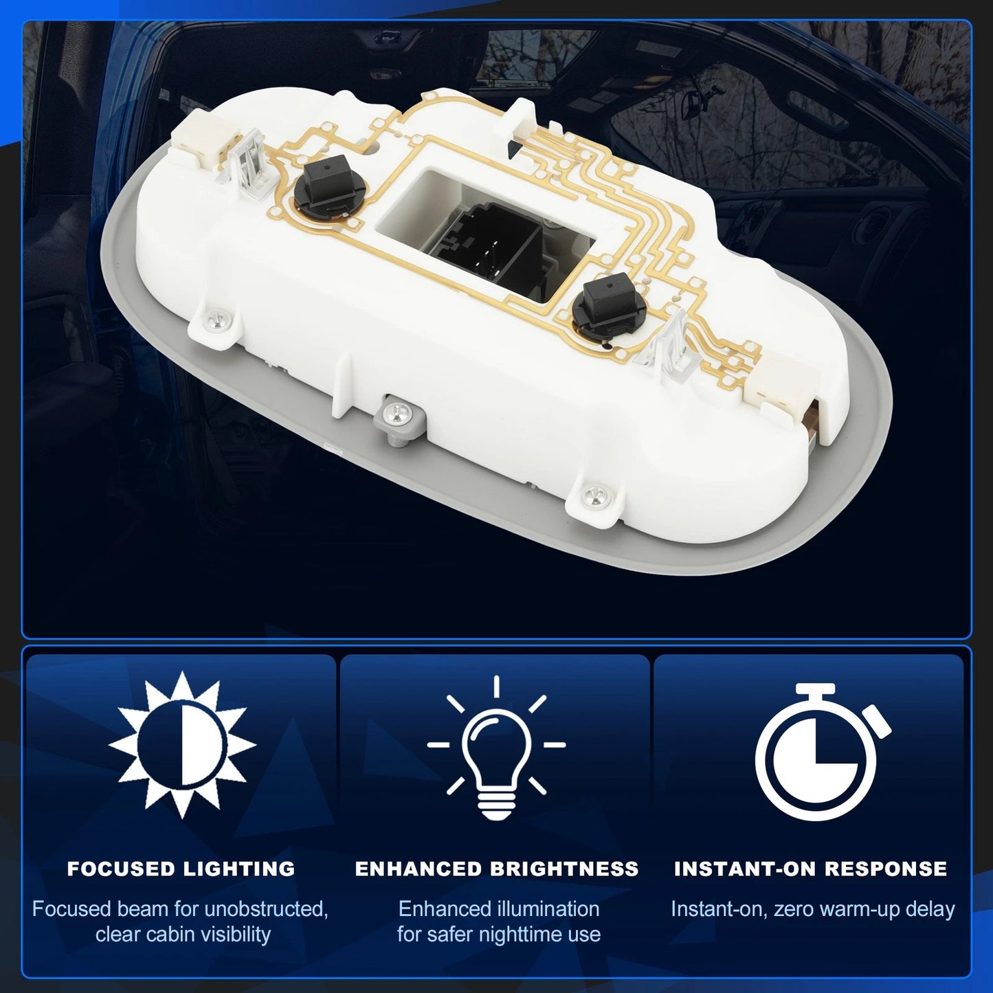 Overhead Console LED Light Sunroof Switch for Ford F250 (2008–2010) 8C3Z25519A70AB