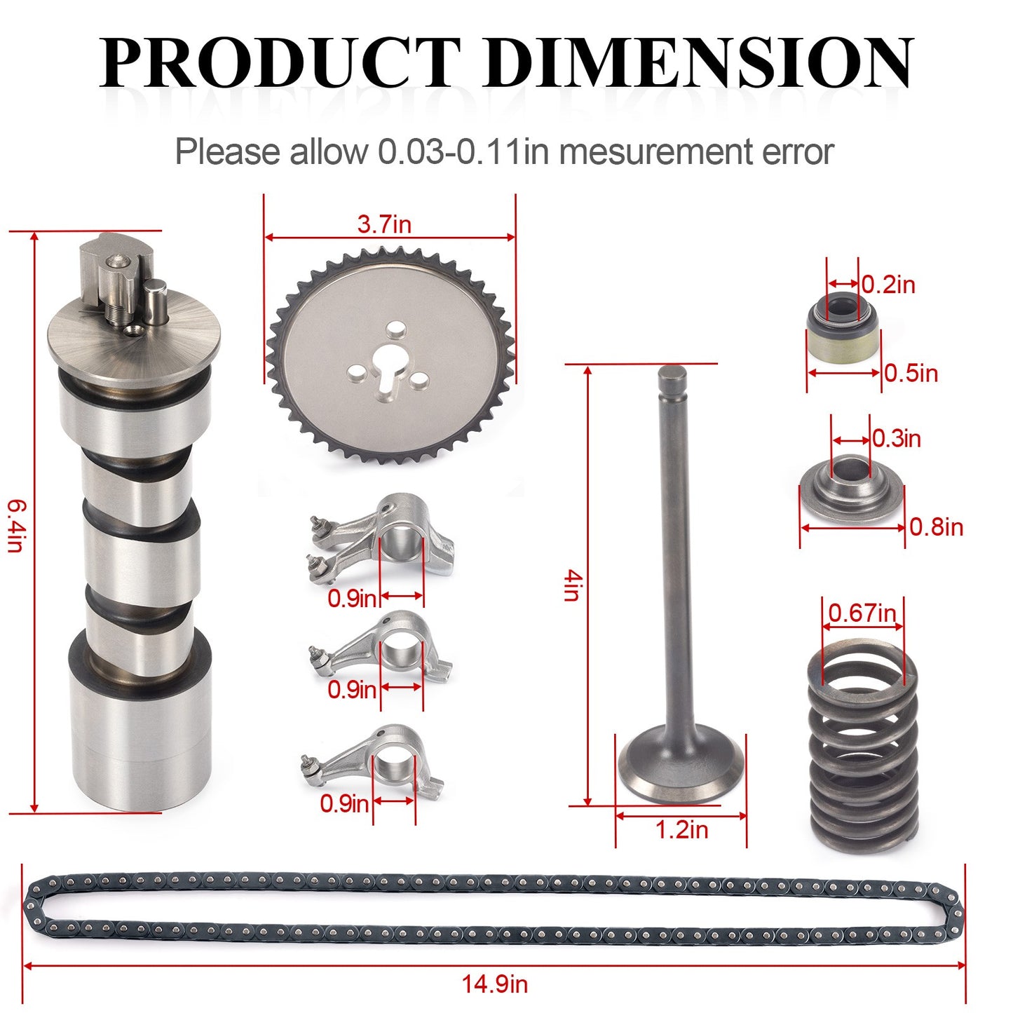 Camshaft Timing Chain Valve Kit for Polaris Big Boss 500 6x6 (1998–2002)