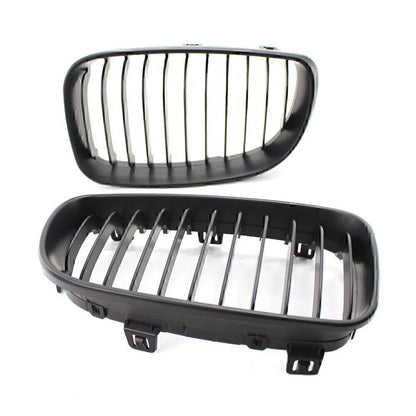 Matte Black Front Kidney Grille for BMW E81 E82 E87 E88 (2007-2013)
