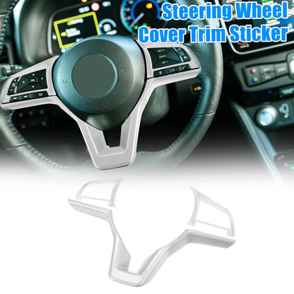 Steering Wheel Cover Trim for Nissan Altima (Matte Silver Tone, ABS Plastic)