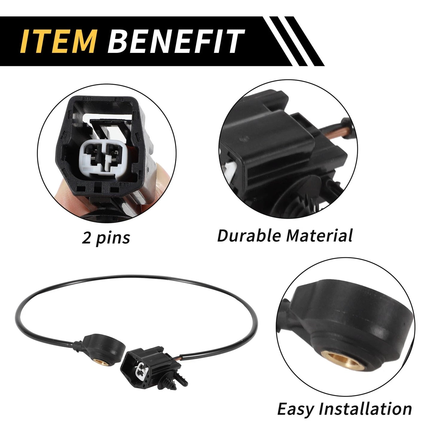 Engine Knock Sensor for Ford F-150 F-350 F-450 (No.XL3F12A699AA)
