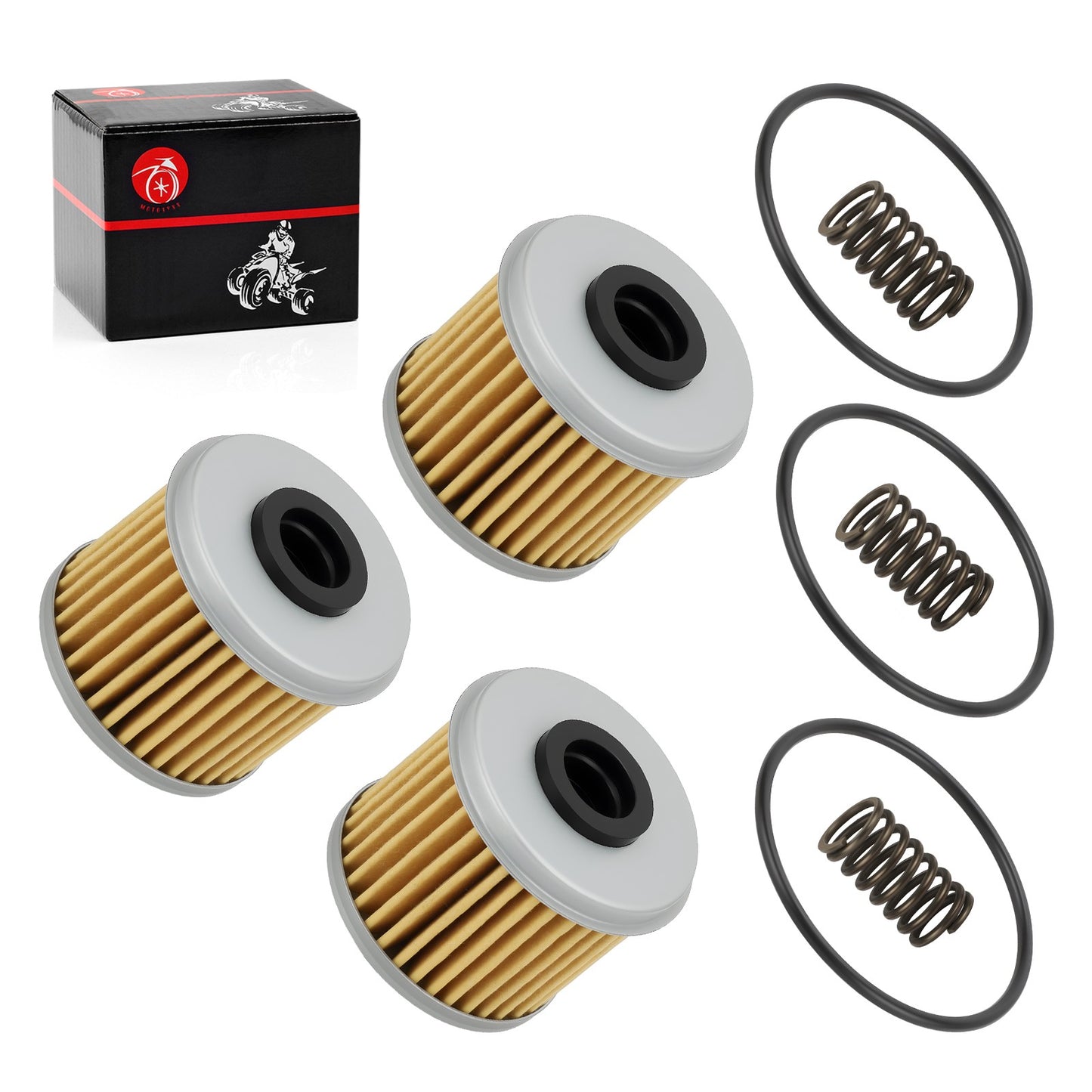 3X Oil Filter and O-Ring for Honda CRF450RWE CRF450RX CRF450X (2002–2024)