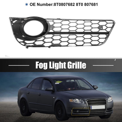 Pair Fog Light Grille Covers for Audi A5 (2008–2021) 8T0807682