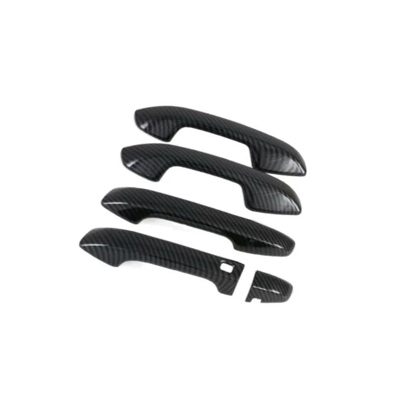 9Pcs Carbon Fiber Door Handle Cover+Cup Trim for Kia Seltos (2020–2023)