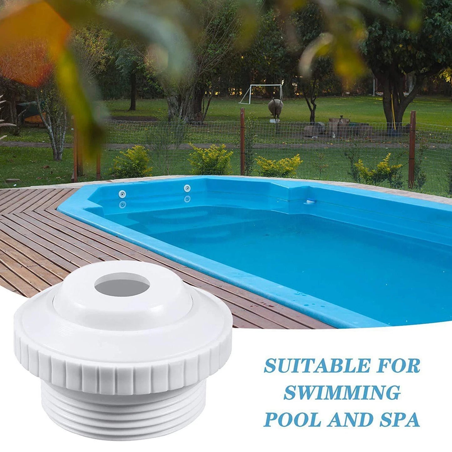 3 Piece Return Jet Split Eyeball Flow Set for Swimming Pool Spa