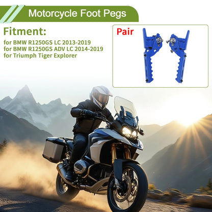 Foot Pegs for BMW R1250GS LC (2013–2019) - Blue, 1 Pair