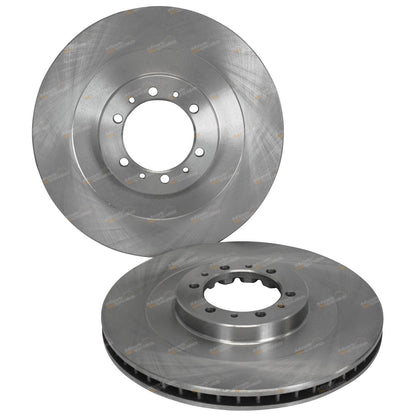 2 Front Disc Brake Rotors for Mitsubishi Triton MK (1996–2006) 4X4 16" Wheels