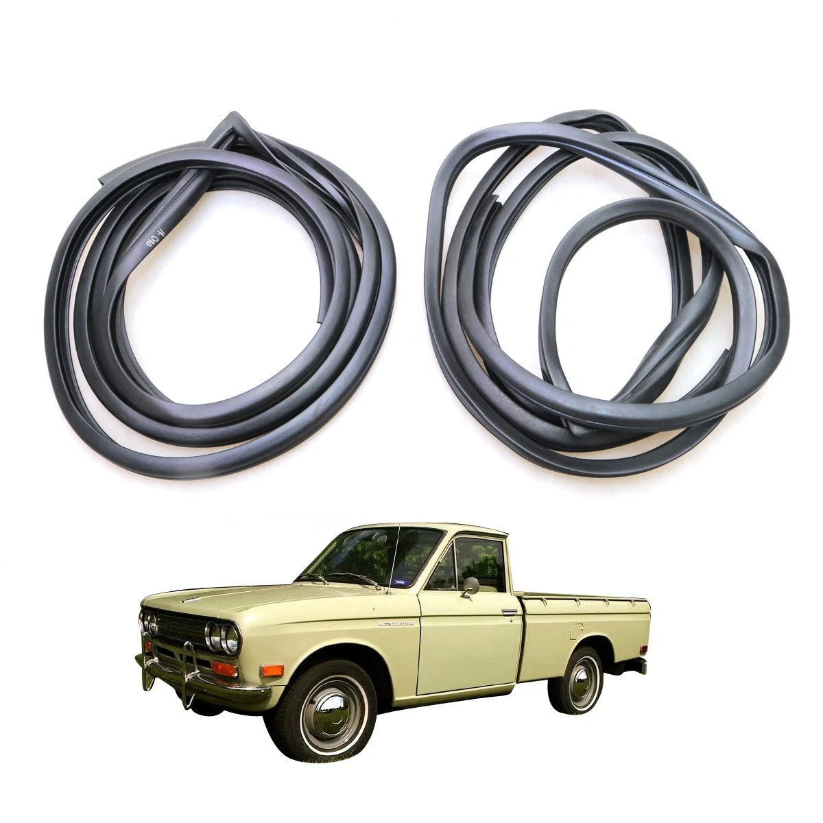 Door Weatherstrip Seal Pair for Nissan Datsun 520 521 (1966–1972)