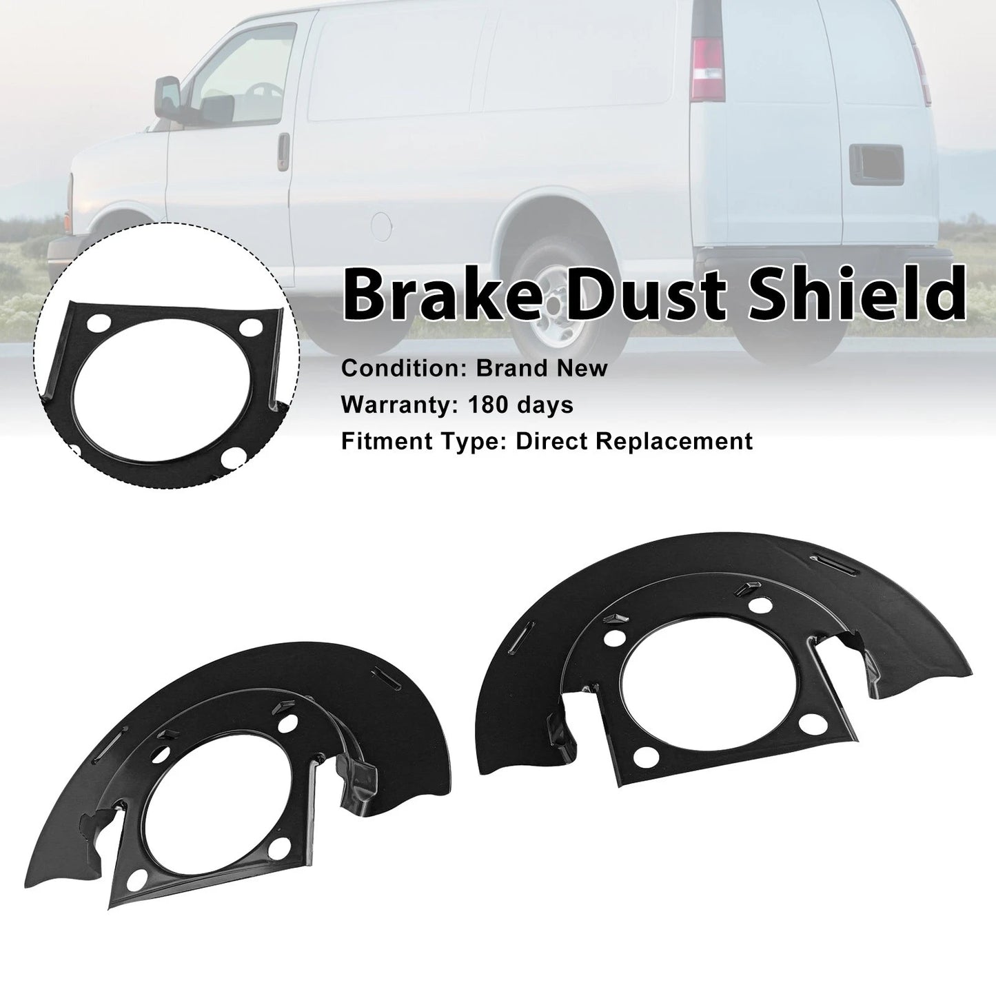 Front Brake Dust Shield 25846355 for Chevy Silverado 2500 (1999–2024) 947-073