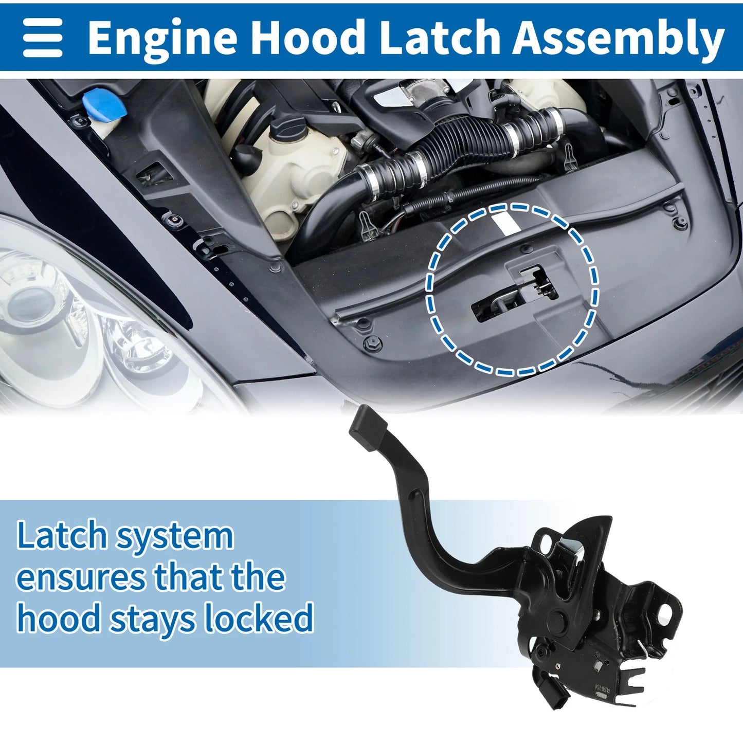 Hood Latch Assembly for Honda XR-V (2015–2022) No. 74120TC4H01