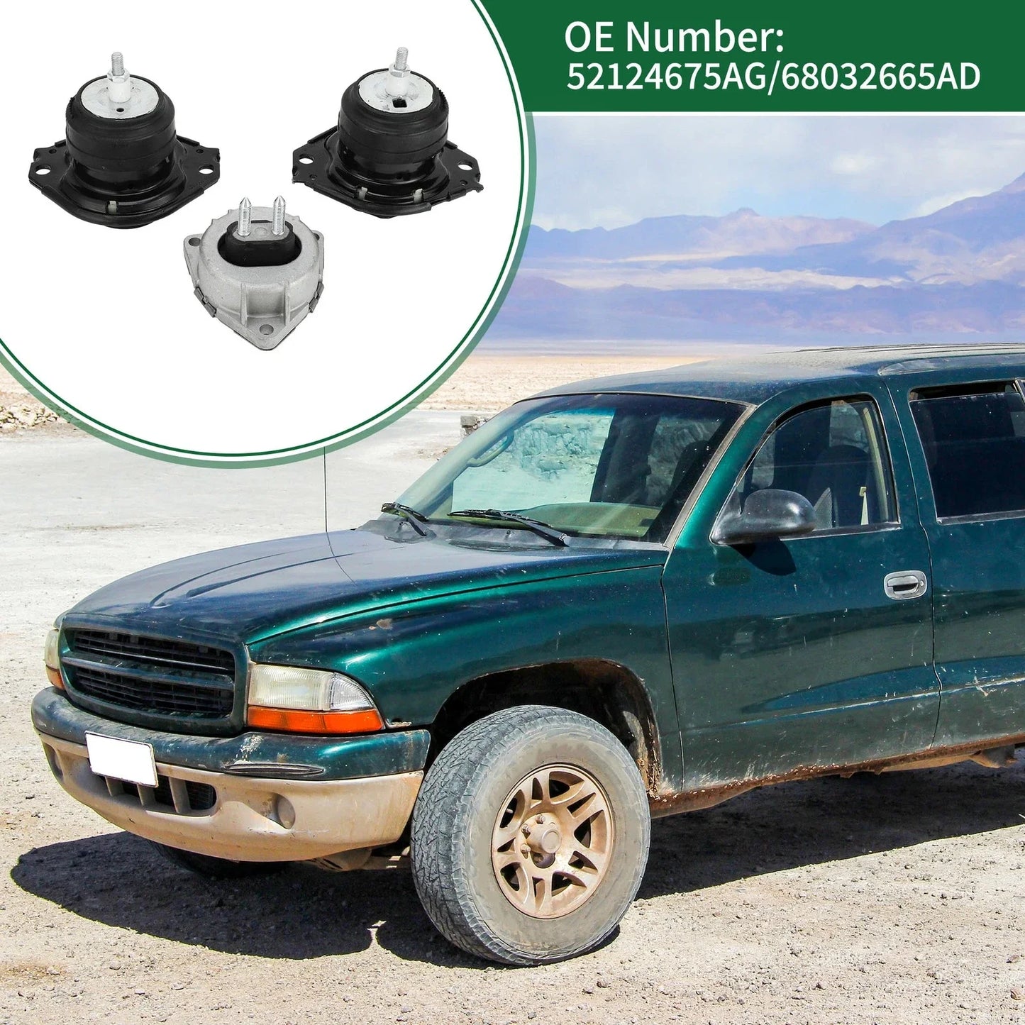 Engine Motor Trans Mount Set for Dodge Durango 3.6L (2011-2019)