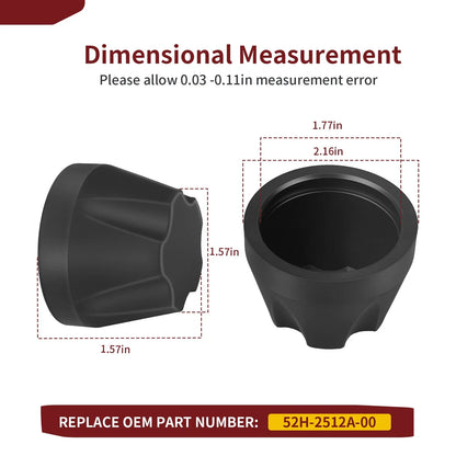 Set of 4 Wheel Hub Caps for Yamaha Big Bear 250/350