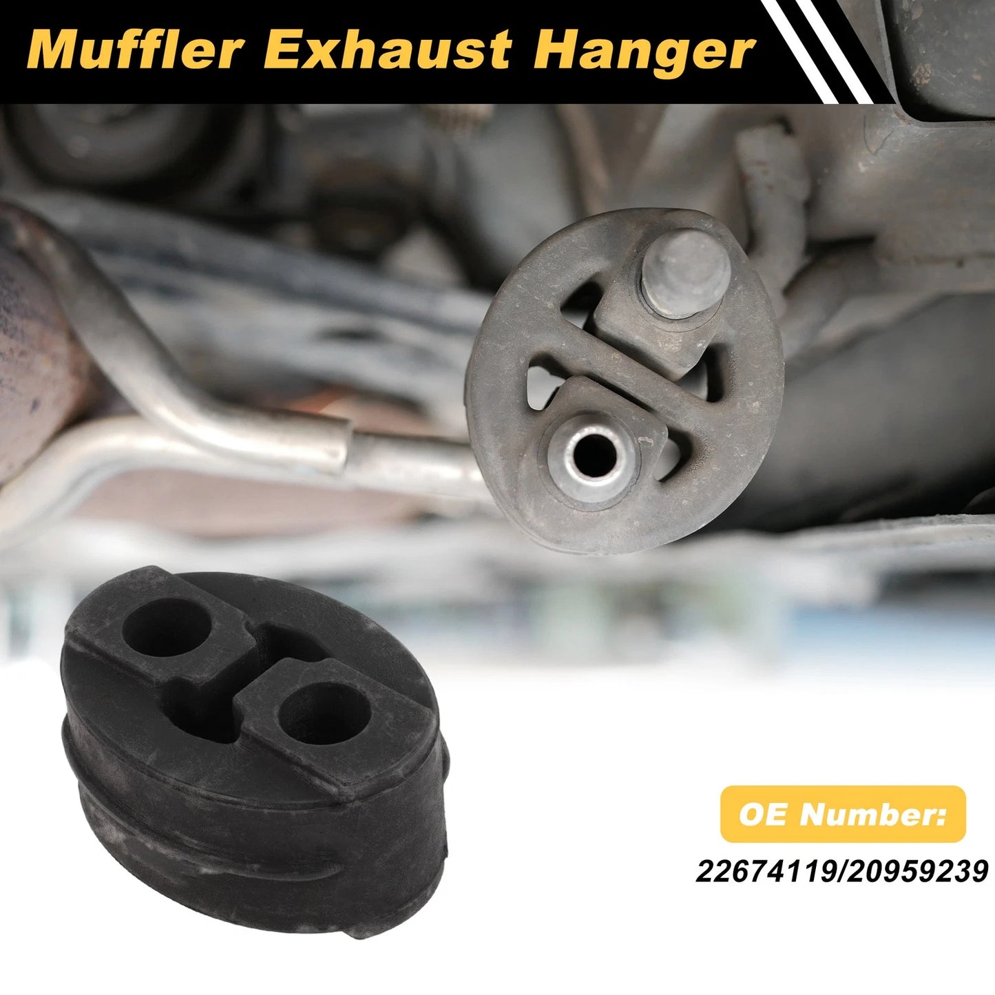 Muffler Exhaust Hanger for Chevy Malibu XL (2016–2025) 22674119 Rubber