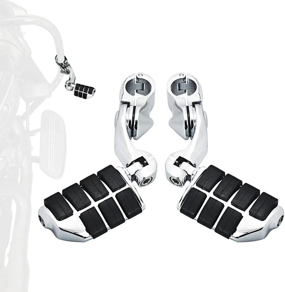 1-1/4" Highway Foot Pegs for Harley Touring Road King Street Glide (2009-2023)