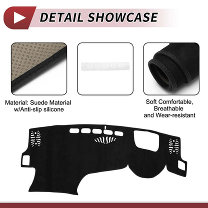 Dashboard Cover Mat for Lexus NX250 (2022–2023) Sun Protector Black