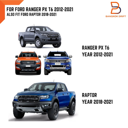 Rear Tailgate Protector Tub Rail Cover for Ford Ranger PX T6 Raptor (12-21)