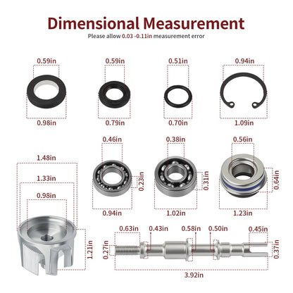 Water Pump Impeller Shaft Bearing Gasket for Kawasaki Brute Force 300 (2012–2024)