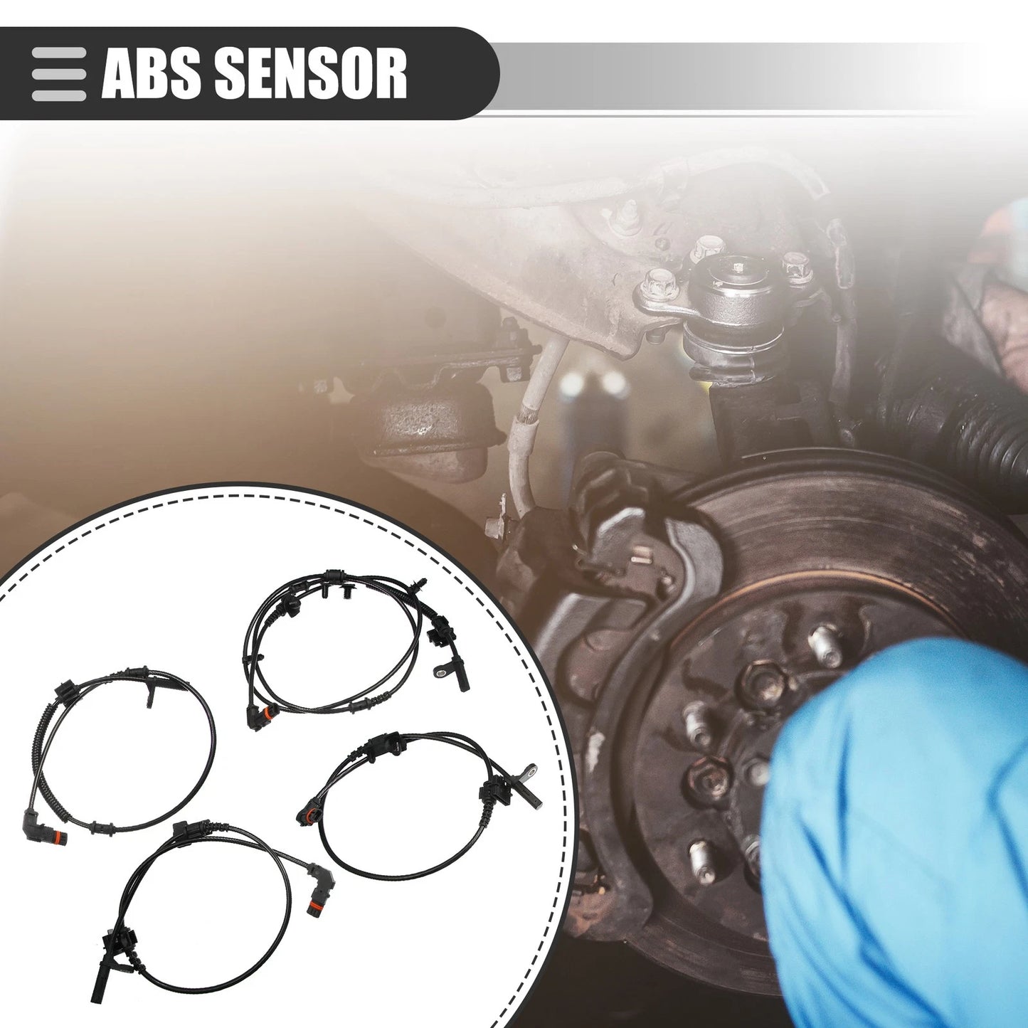 Set of 4 ABS Wheel Speed Sensors for Dodge (ALS1931)