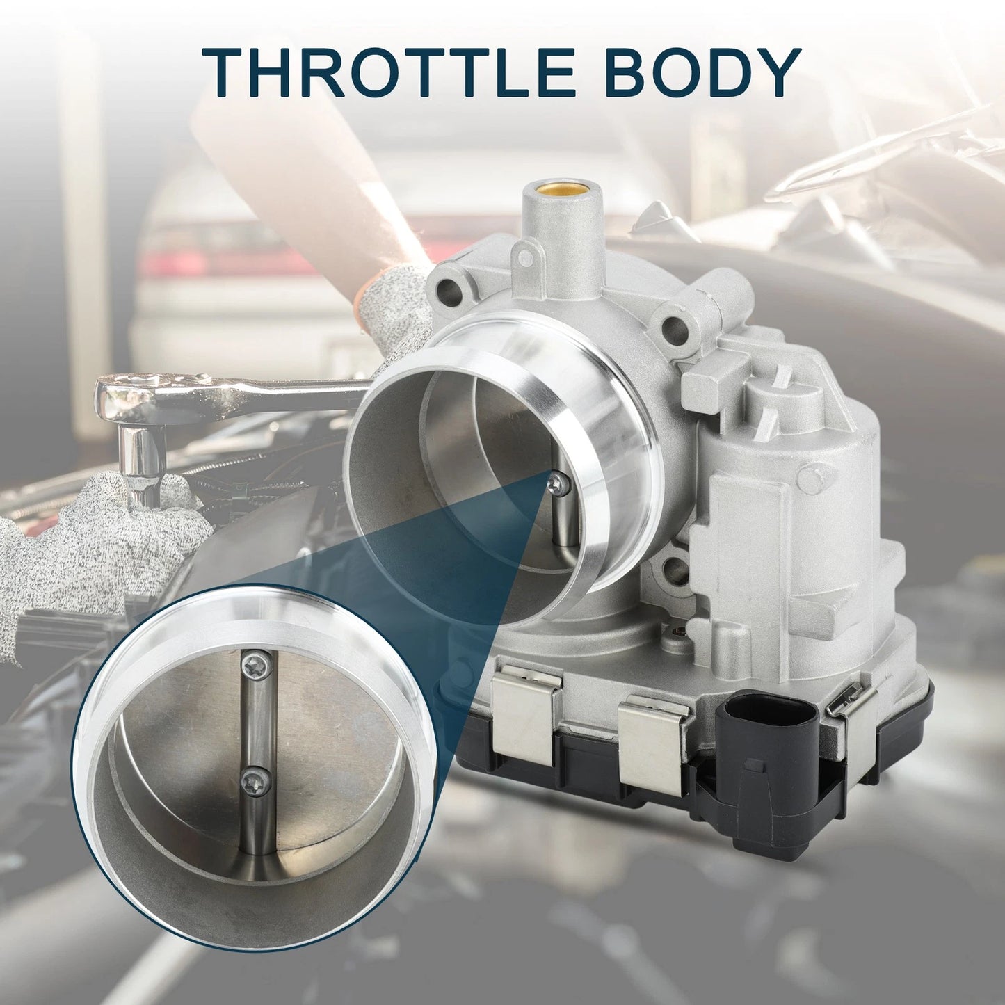 Throttle Body Actuator No.03C133062D for Audi, Seat, Skoda, VW Touran (2003–2015)