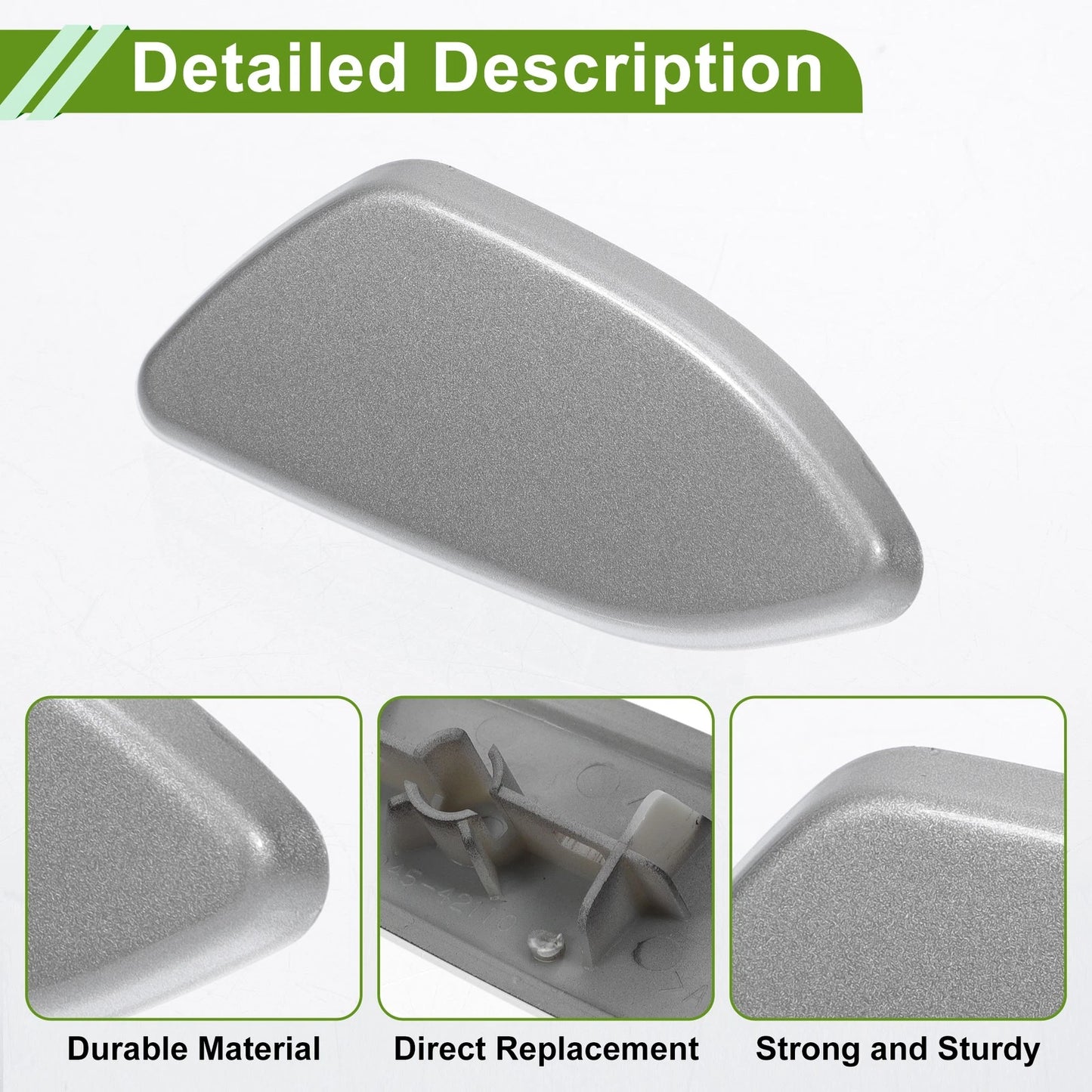 Front Left Washer Nozzle Cover for Toyota RAV4 (2010–2012) 8504542110 Silver Tone
