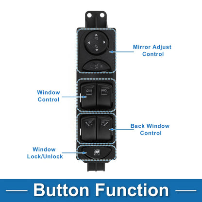 Power Window Switch for Mercedes-Benz W639 Vito (2003-2013)
