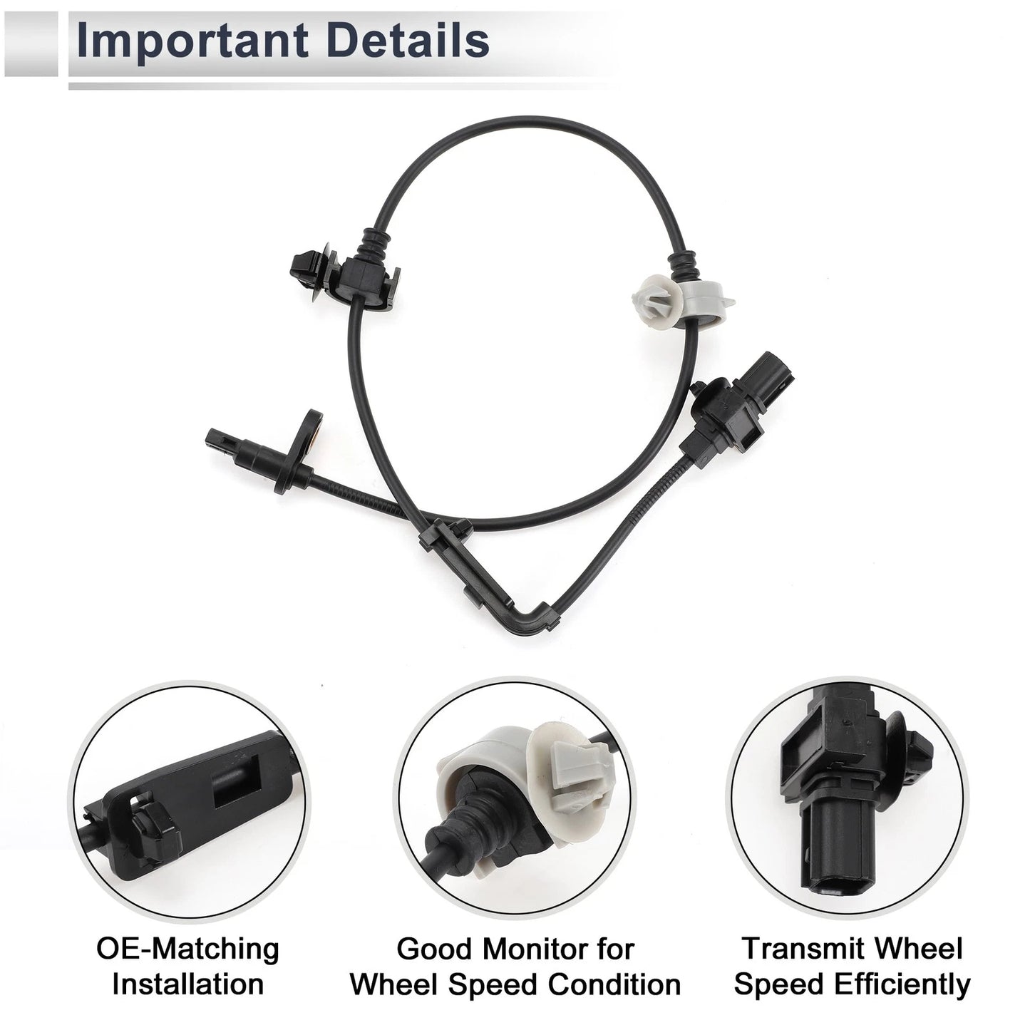 ABS Wheel Speed Sensor No. 57450SVAA02 for Honda Civic (2016–2021)