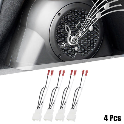 Set of 4 Car Speaker Connector Harness Adapter for Ford Edge (2010–2024)