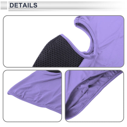 Mesh Face Mask for Universal Use (Breathable, Sun Protection, Light Purple)