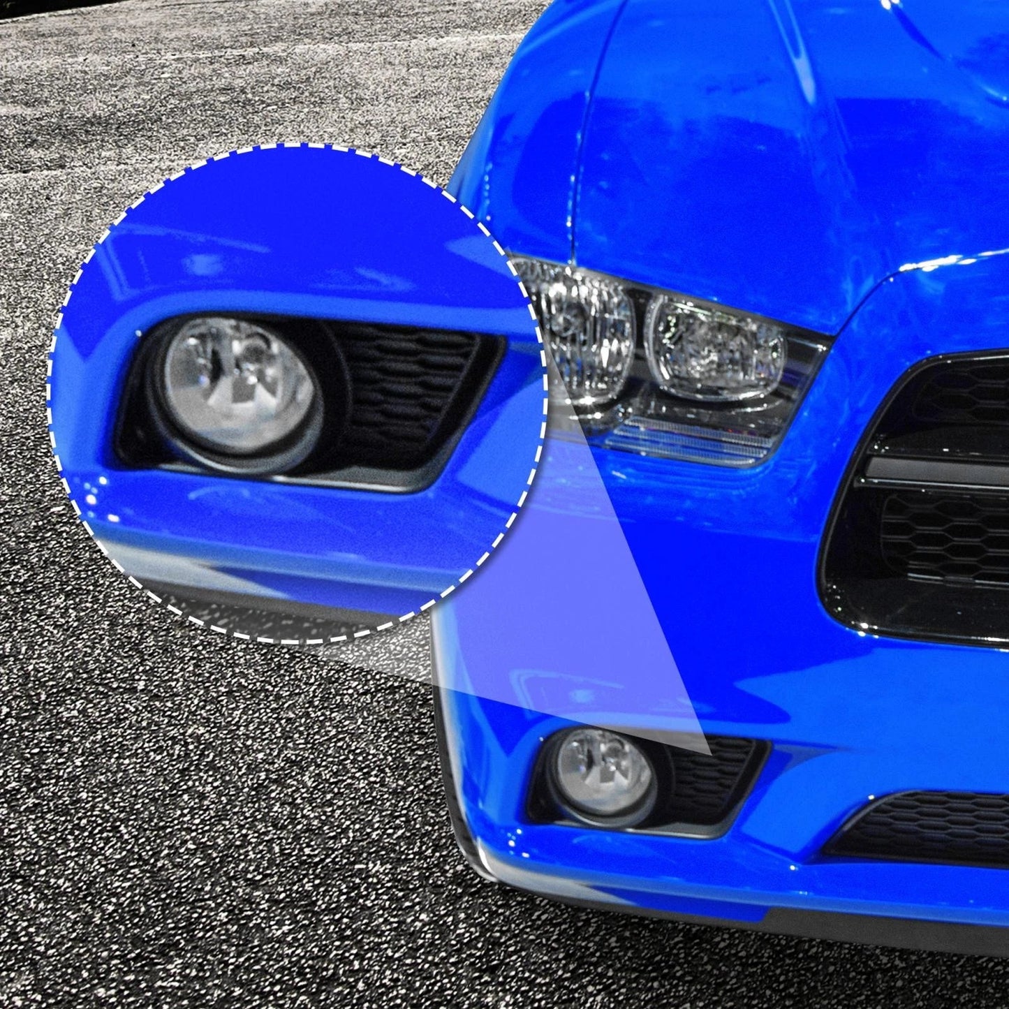 Dodge Charger Front Bumper Right Side Fog Light Grille Cover for 2006-2010