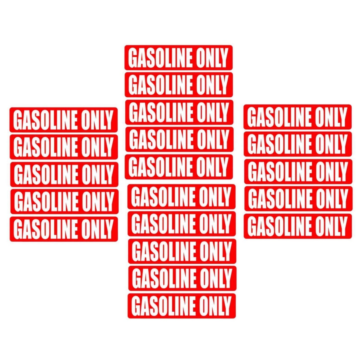 20Pcs Vinyl Fuel Door Decal for Gasoline Only Vehicles