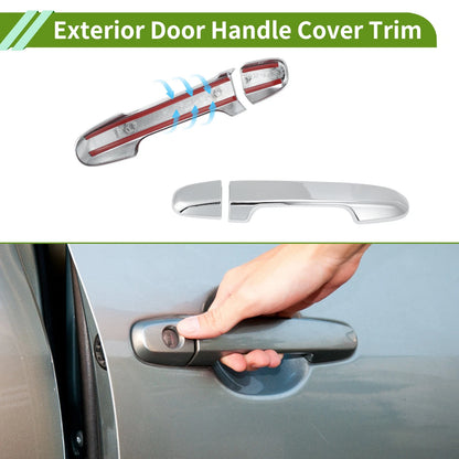 Exterior Door Handle Cover Trim for Toyota Alphard (2015–2021) Silver Tone