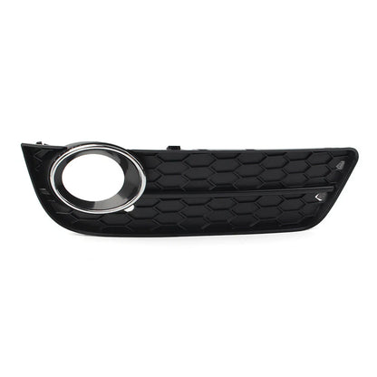 Front Bumper Fog Light Grille Cover w/ Chrome Ring for Audi A5 (2008-2011)