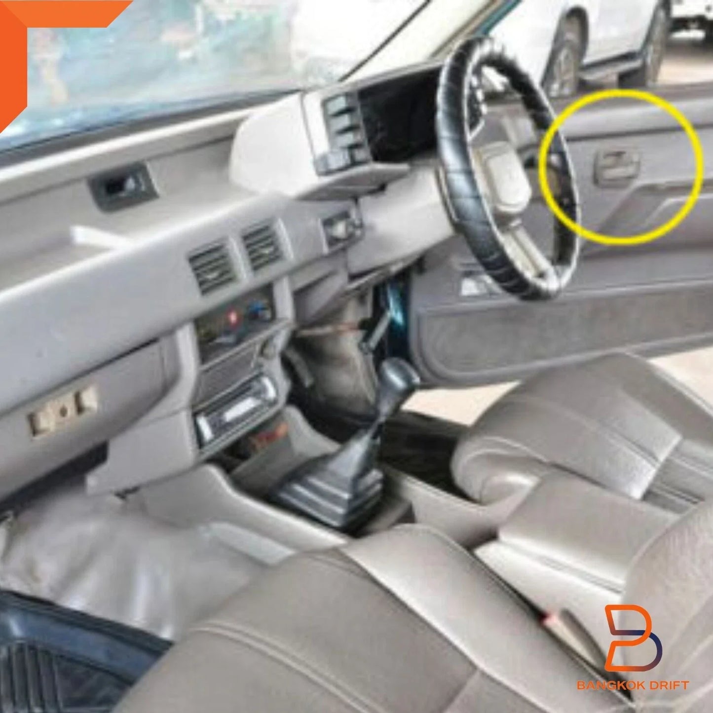 Grey Interior Door Handle LH RH Pair for Holden Rodeo TF 1988-2003