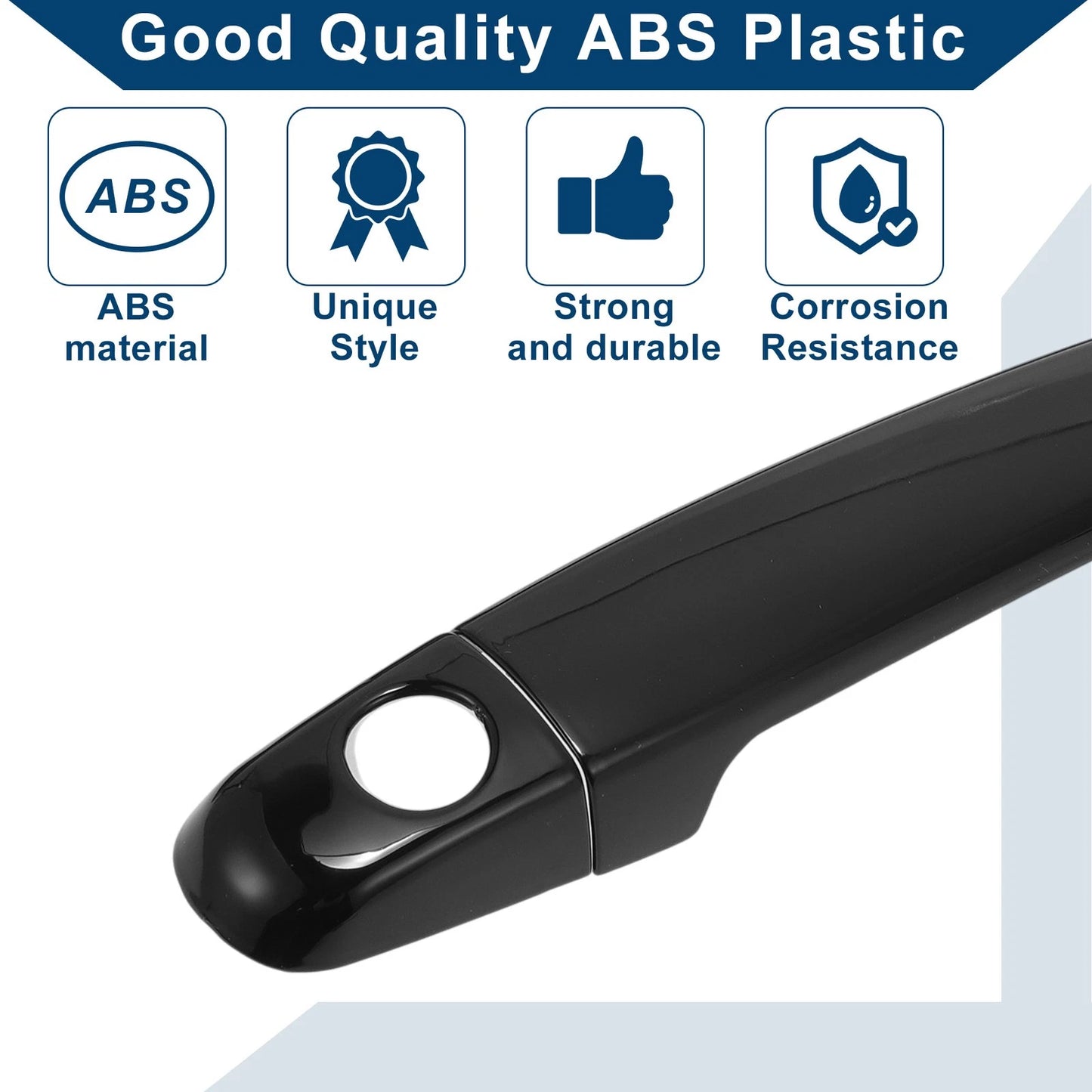 Car Door Handle Cover Trim for Toyota Camry (2007–2011) Black