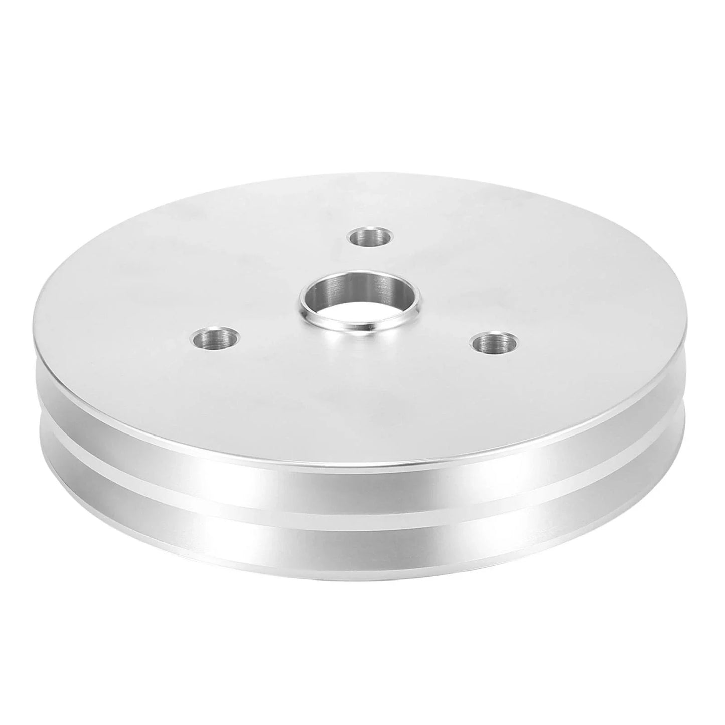 Crankshaft Pulley 2 Groove Aluminum Alloy for Chevy SBC 350 ()