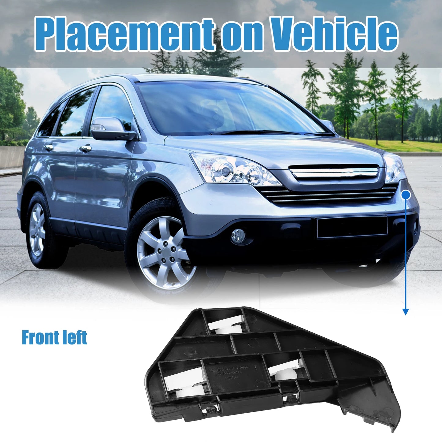 Left Front Bumper Bracket for Honda CR-V (2002–2006) NO.71198-S9A-000