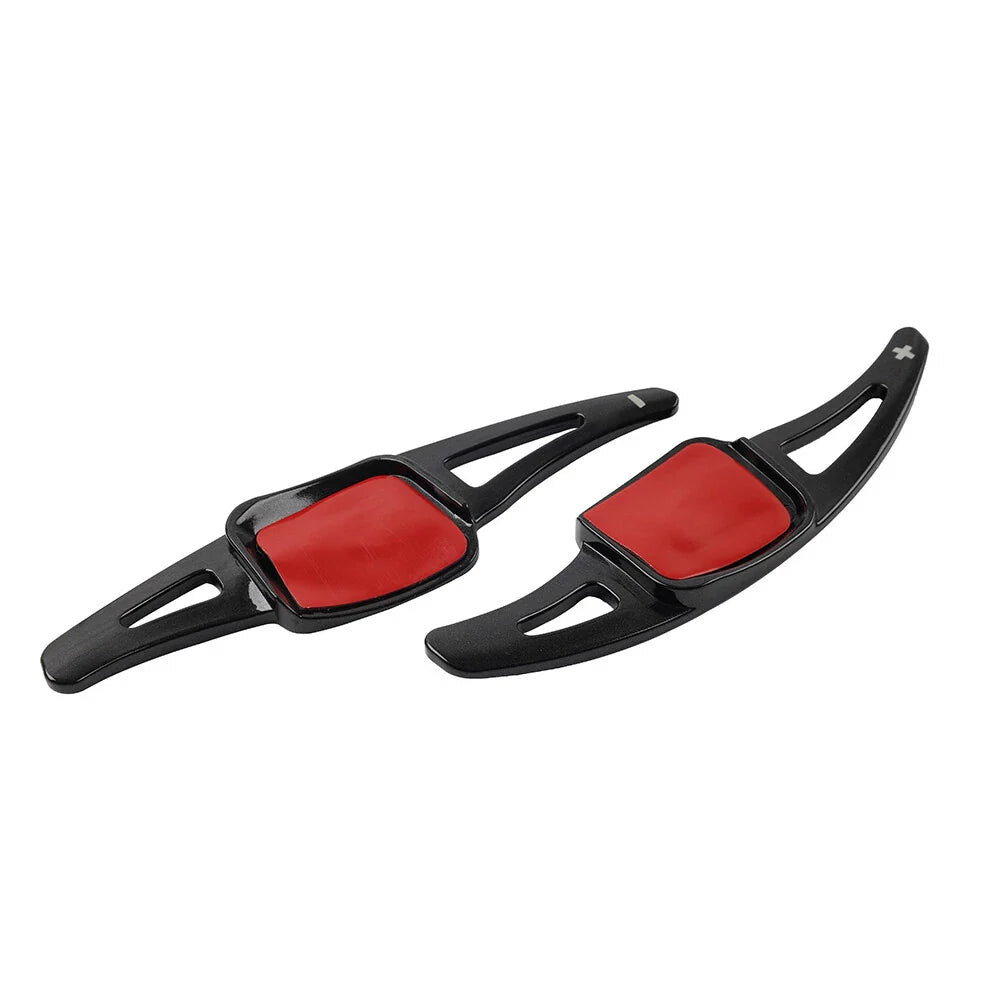 Black Steering Wheel Paddle Shifter Extensions for VW Golf, Atlas, Sharan, Touareg (2020-2023)
