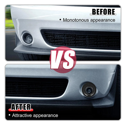2 x Car ABS Front Fog Light Covers Trim for Dodge Challenger (2015-2020) Black
