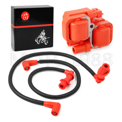 Ignition Coil and Spark Plug Set for Polaris Ranger 700 800 (2005–2010)