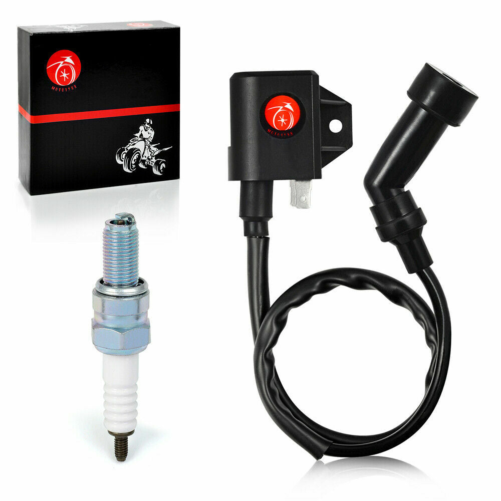 Ignition Coil & Spark Plug Set for Arctic Cat 400 4X4 LE (2003–2007)