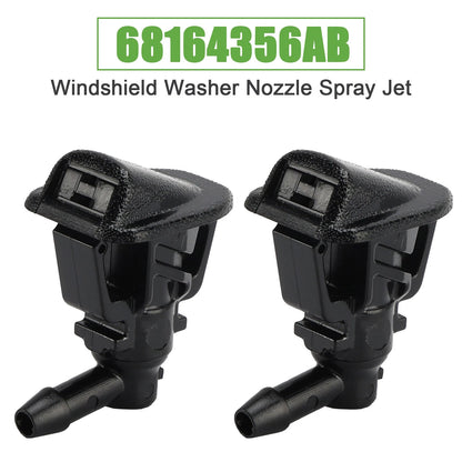 2X Windshield Washer Nozzles for Jeep Wrangler JK (2007–2018) 68164356AB