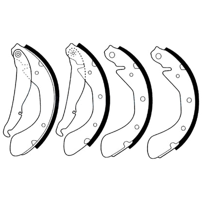 Rear Brake Shoes Set for Holden Barina (1994–2005)