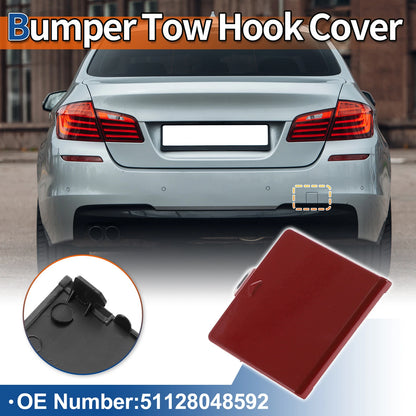 Rear Car Bumper Tow Hook Cover for BMW 5 Series F10 (2011–2017) No. 51128048592 Melbourne Red