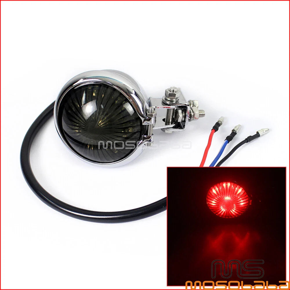 LED Rear Brake Tail Light for Harley Chopper Cafe Racer 12V