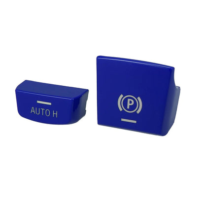 1 Set Auto H Button P Button Cover for BMW Blue