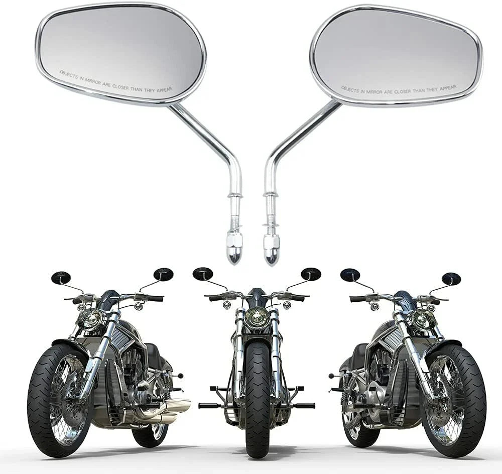 Chrome Rearview Side Mirrors for Harley Road Glide (2015-2023)