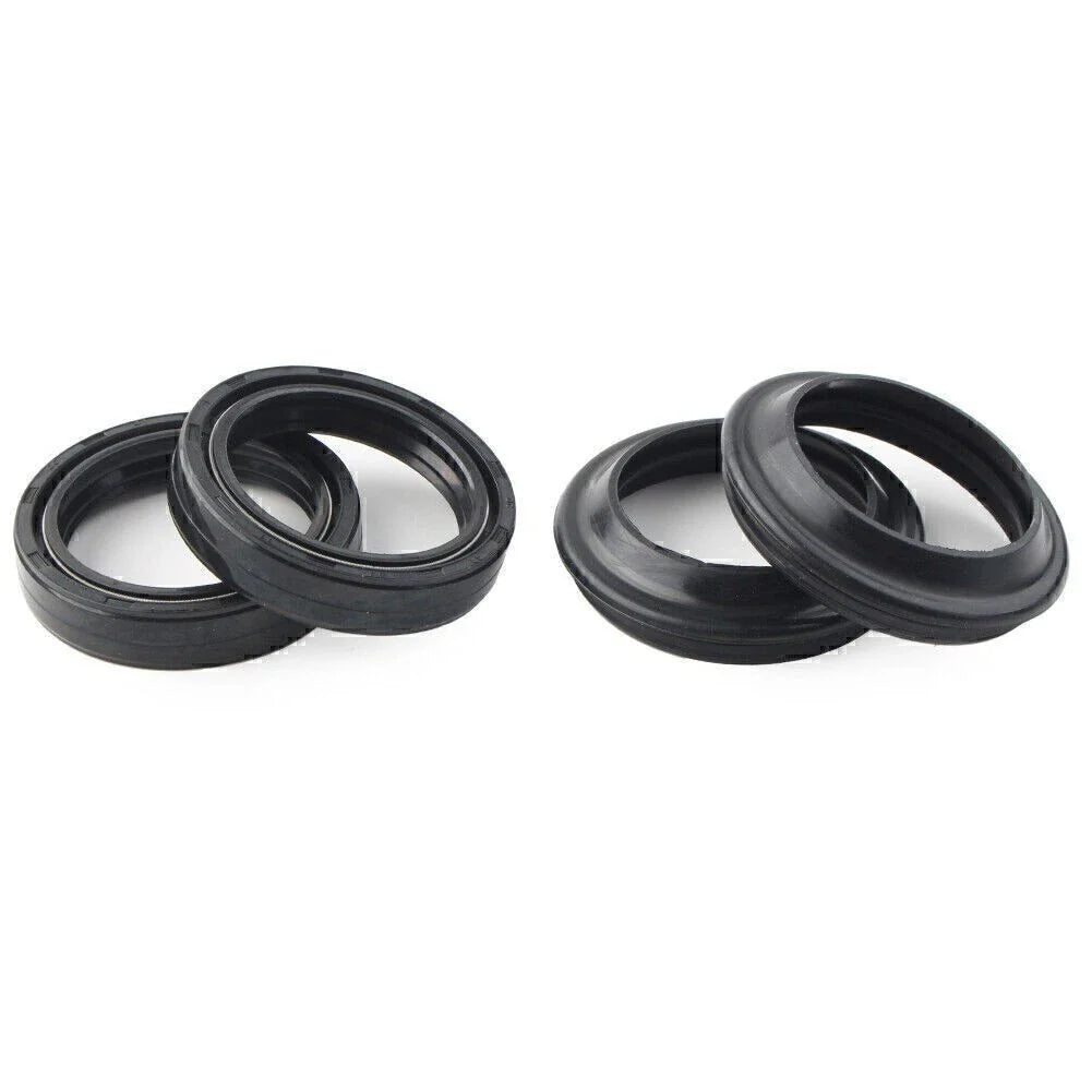 4 x Black Oil Seals Dust Seals for Front Fork Damper Shock Absorber (50-63)